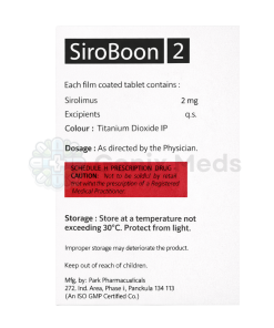 Alternative view of Sirolimus 2mg Tablets (SIROBOON 2)
