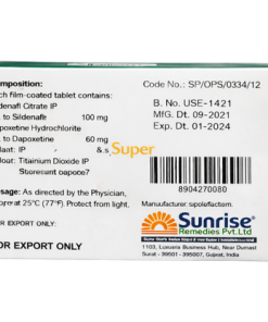Alternative view of Super P-Force (Dapoxetine & Sildenafil Tablets)