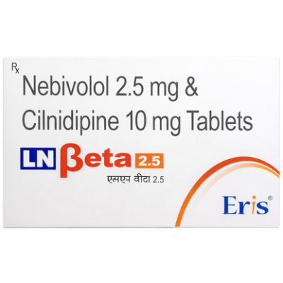 Nebivolol 2.5 mg & Cilnidipine 10mg Tablets (LN Beta 2.5)