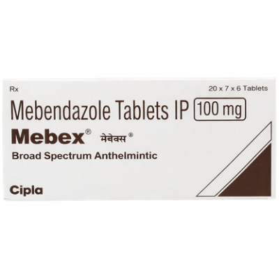 Mebendazole 100 Mg (Mebex 100)
